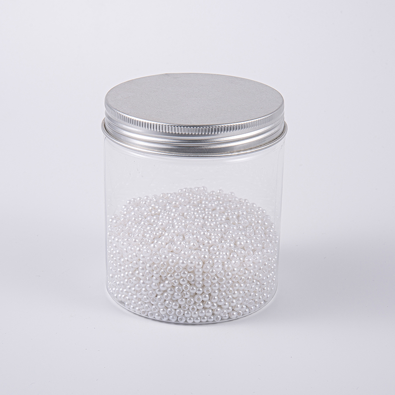 Hvid perle stil 3.0 mm broderi glasperler