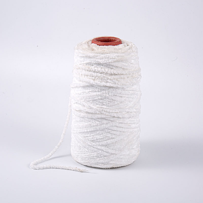 Chunky chenille garn polyester garn super voluminøs
