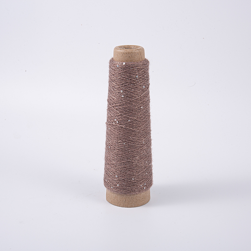 Polyester Sequin Yarn til strik DIY fancy hæklet vævning Sytråd
