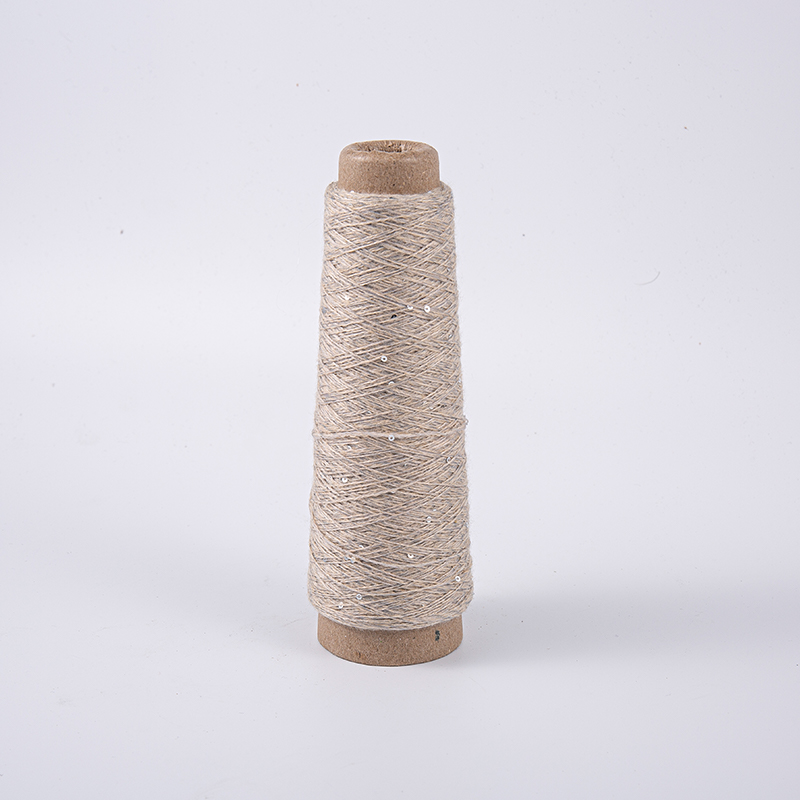 To-farve blandet polyester paillette garn